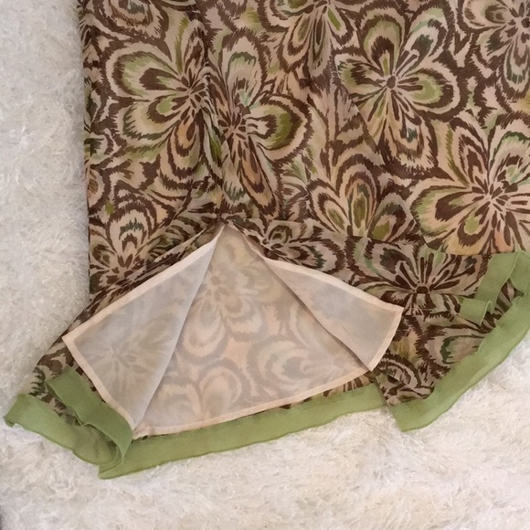 WORTHINGTON floral print lined skirt 6P - Picture 2 of 6